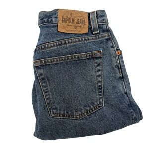 Gap Blue Jeans Reverse Fit High Rise Tapered Ankle Womens 8 Ankle Vintage
